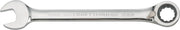 Photo of Craftsman CMMT42430 ratcheting combination wrench, 19mm, chrome finish, side view on white background.
