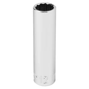 Craftsman deep socket silver tool, 12-point, front angle, CMMT44416.