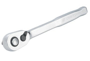 Photo of Craftsman ratchet wrench CMMT99431, chrome finish, angled view on a white background.