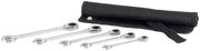 Photo of CRAFTSMAN ratcheting combination wrench CMMT99755, silver finish, top view on white background.